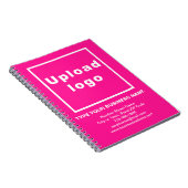 Marque commerciale sur cahier rose (Côté Droit)