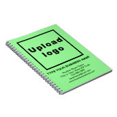 Marque commerciale sur cahier vert clair (Côté Droit)