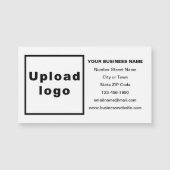 Marque commerciale sur carte magnétique blanche (Devant)