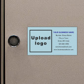 Marque commerciale sur carte magnétique bleu clair