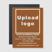 Marque commerciale sur carte magnétique Brown de 4 (Devant / Derrière)