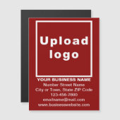 Marque commerciale sur carte magnétique rouge de 4 (Devant / Derrière)