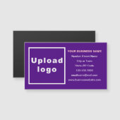 Marque commerciale sur carte magnétique violet (Devant / Derrière)