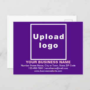 Marque commerciale sur carte postale violet