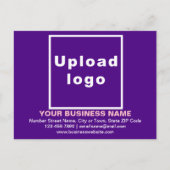 Marque commerciale sur carte postale violet (Devant)