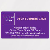 Marque commerciale sur Étiquette adhésif Rectangle (Design 1)