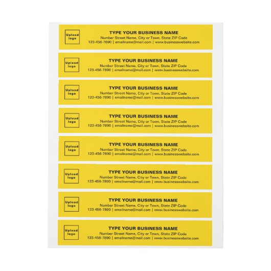 Marque commerciale sur étiquette d'adresse envelop (Feuille)