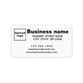 Marque commerciale sur Étiquette de adresse blanc (Devant)