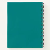 Marque commerciale sur grand Carnet Turquoise vert (Dos)