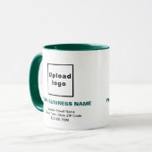 Marque commerciale sur Hunter Green Combo Mug (Devant gauche)