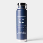 Marque commerciale sur la bouteille d'eau isolée b (Arrière)