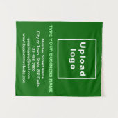 Marque commerciale sur la Tapisserie verte (Devant (Horizontal))