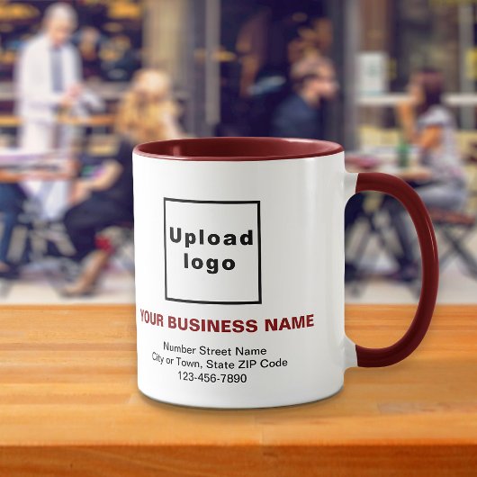 Marque commerciale sur Maroon Combo Mug
