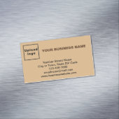 Marque commerciale sur petite carte Brown magnétiq (In Situ)