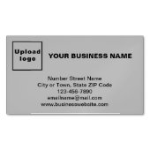 Marque commerciale sur petite carte magnétique gri (devant)