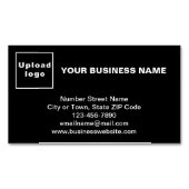 Marque commerciale sur petite carte magnétique noi (devant)