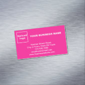 Marque commerciale sur petite carte magnétique ros (In Situ)