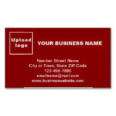 Marque commerciale sur petite carte magnétique rou (devant)