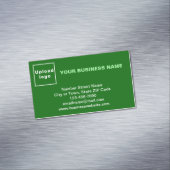 Marque commerciale sur petite carte magnétique ver (In Situ)