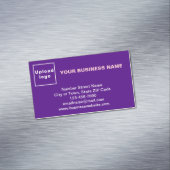 Marque commerciale sur petite carte magnétique vio (In Situ)