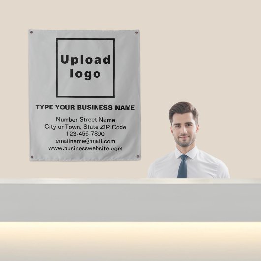 Marque commerciale sur Tapisserie gris