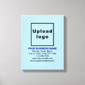 Marque commerciale sur toile bleu clair Imprimer (Recto)