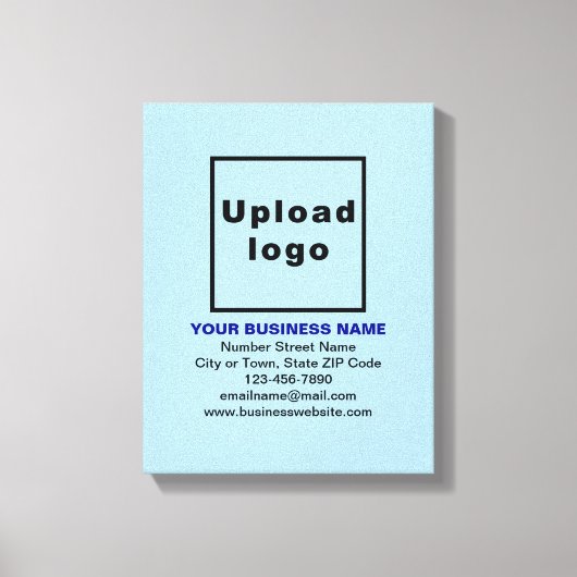 Marque commerciale sur toile bleu clair Imprimer (Recto)