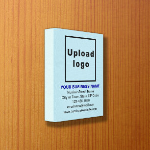 Marque commerciale sur toile bleu clair Imprimer