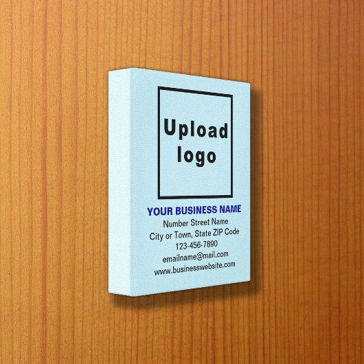 Marque commerciale sur toile bleu clair Imprimer