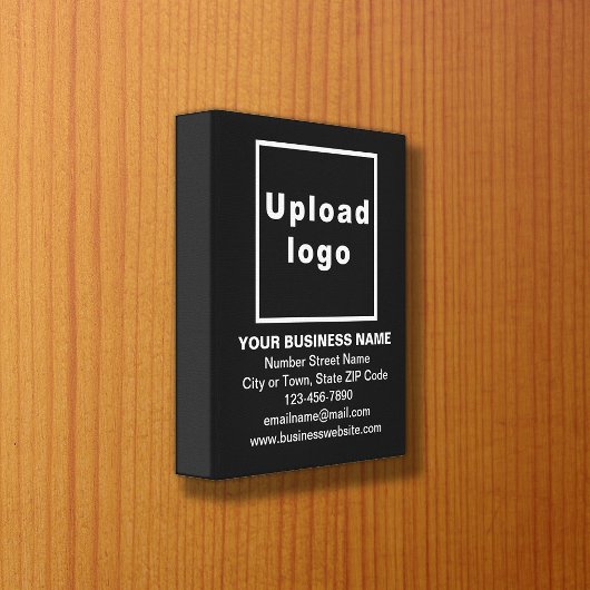 Marque commerciale sur toile noire