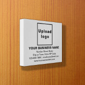 Marque commerciale sur toile rectangle gris