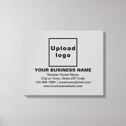 Marque commerciale sur toile rectangle gris (Recto)