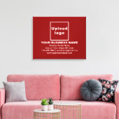 Marque commerciale sur toile rectangle rouge (Insitu(Salon))