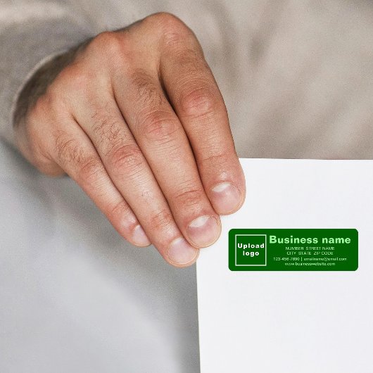 Marque commerciale sur une étiquette d'adresse de