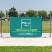 Marque d'affaires alignée du Centre sur bannière v (Insitu)