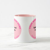 Marque d'affaires en forme ronde sur la Mug Combo (Centre)