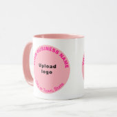 Marque d'affaires en forme ronde sur la Mug Combo (Devant gauche)