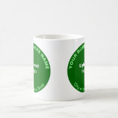 Marque d'affaires Green Round sur Mug (Centre)