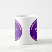 Marque d'affaires rond pourpre sur Mug (Centre)