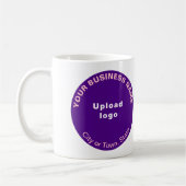 Marque d'affaires rond pourpre sur Mug (Gauche)