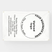 Marque d'affaires ronde sur bannière Portrait (Horizontal)