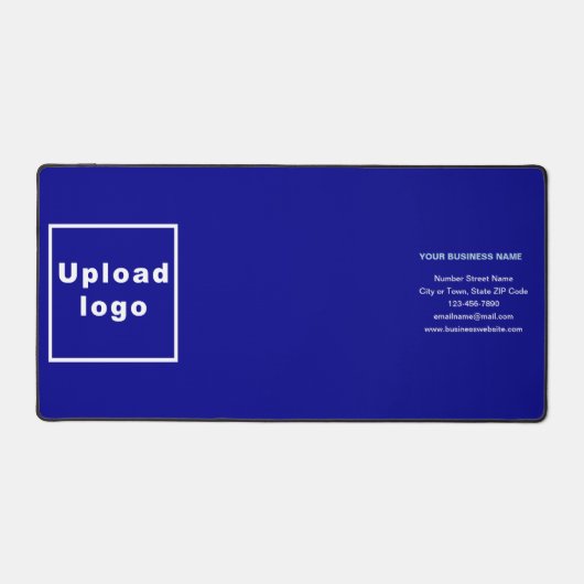 Marque d'affaires sur Blue Desk Mat (Recto)
