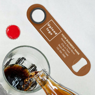 Marque d'affaires sur Brown Bottle Opener