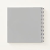 Marque d'affaires sur Carnet Carré gris (Dos)