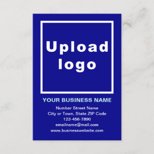Marque d'affaires sur carte bleue