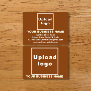 Marque d'affaires sur carte d'appel Brown