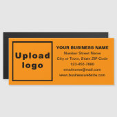 Marque d'affaires sur carte magnétique couleur ora (Devant / Derrière)