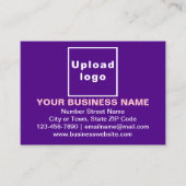 Marque d'affaires sur la carte d'appel violet (Devant)