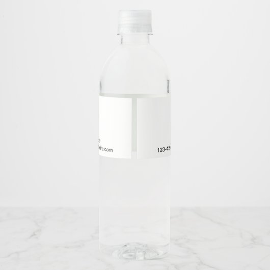 Marque d'affaires sur le Étiquette de bouteille d' (Dos)