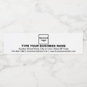 Marque d'affaires sur le Étiquette de bouteille d' (Étiquettes simples)